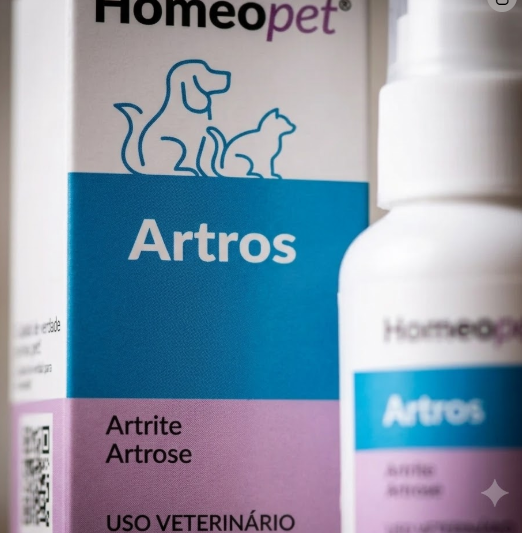 Artros Homeopet Real H 30ml - Cães e Gatos - Homeopatia para Artrite e Artrose