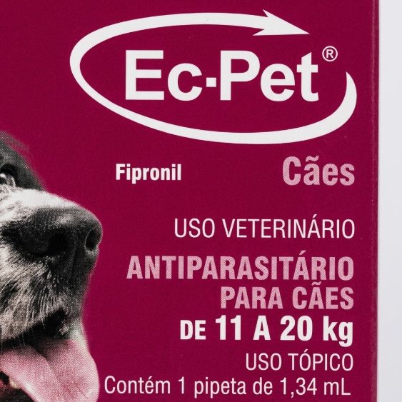 Ec-Pet 1,34ml - Antiparasitário Externo de 11 a 20kg