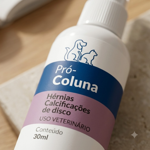 Pró-Coluna Homeopet 30ml - Cães e Gatos - Hérnia de Disco e Dores na Coluna