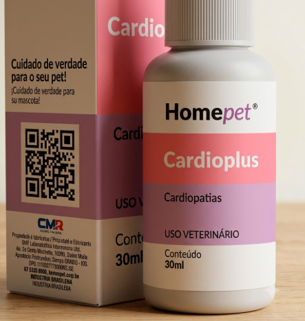 Cardioplus Homeopet 30ml - Cães e Gatos - Coadjuvante em Cardiopatias Agudas e Crônicas