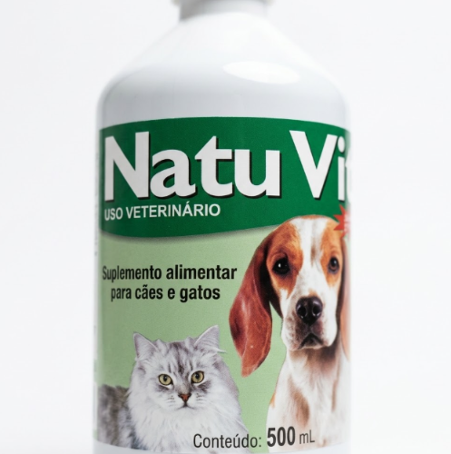 Natu Vit Vetbras 500ml - Ômega 3, 6 e 9 para Pele e Pelo