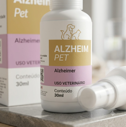 Alzheim Pet Homeopet 30ml - Cães e Gatos Idosos - Disfunção Cognitiva