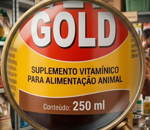 Vet Gold Vetbras 250ml - Suplemento Vitamínico com Vitaminas A, D, E e Complexo B