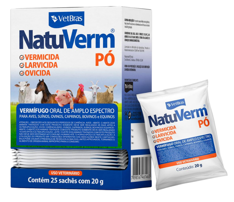NATU VERM PO 25 X 20 G