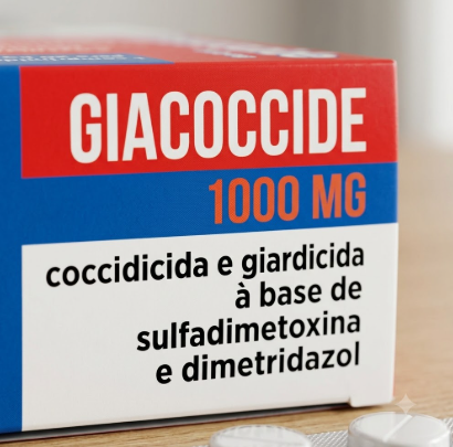 Giacoccide 1000mg 20 Comprimidos - Cães e Gatos de Grande Porte - Coccidicida e Giardicida