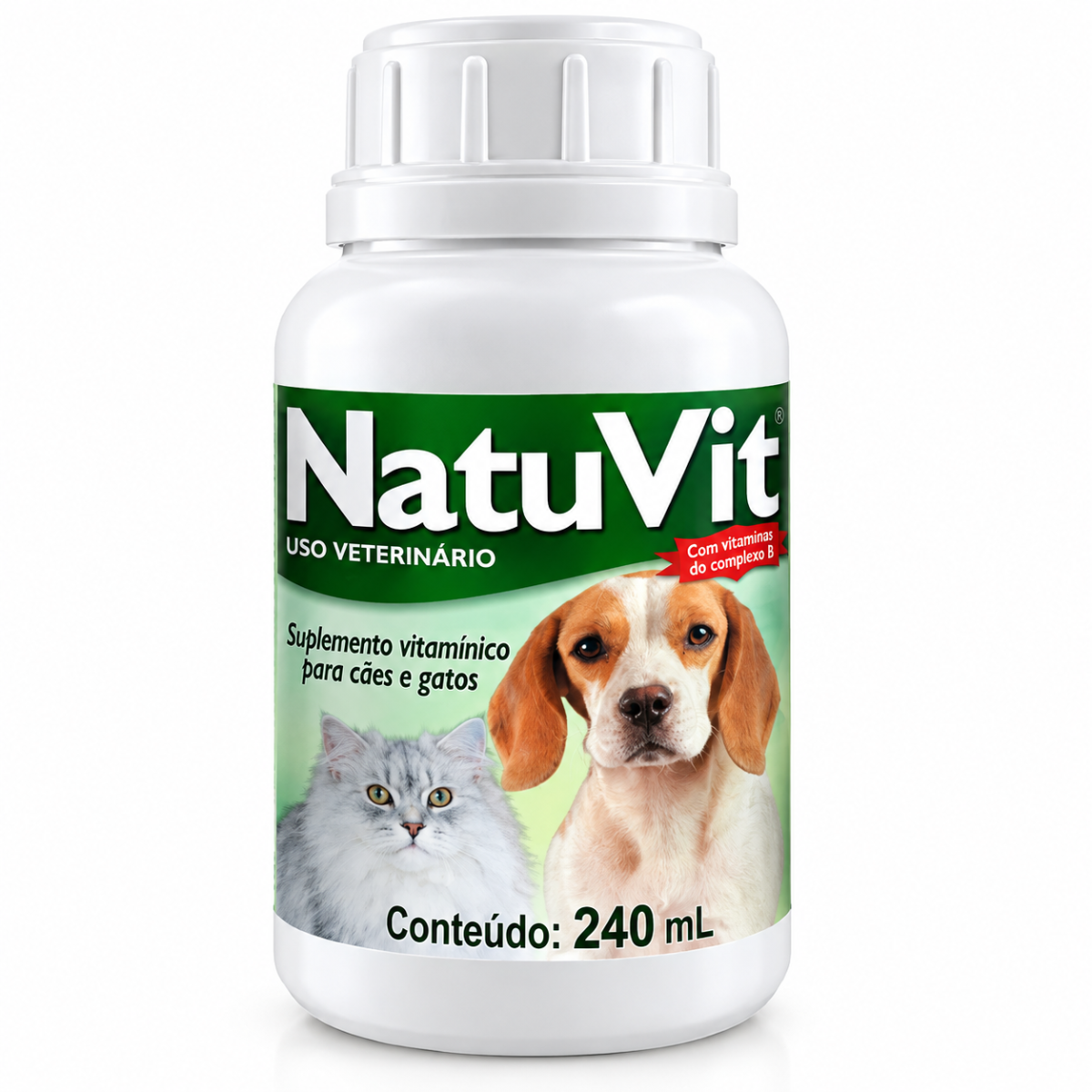 Natu Vit Vetbras 240ml - Ômega 3, 6 e 9 para Pele e Pelo