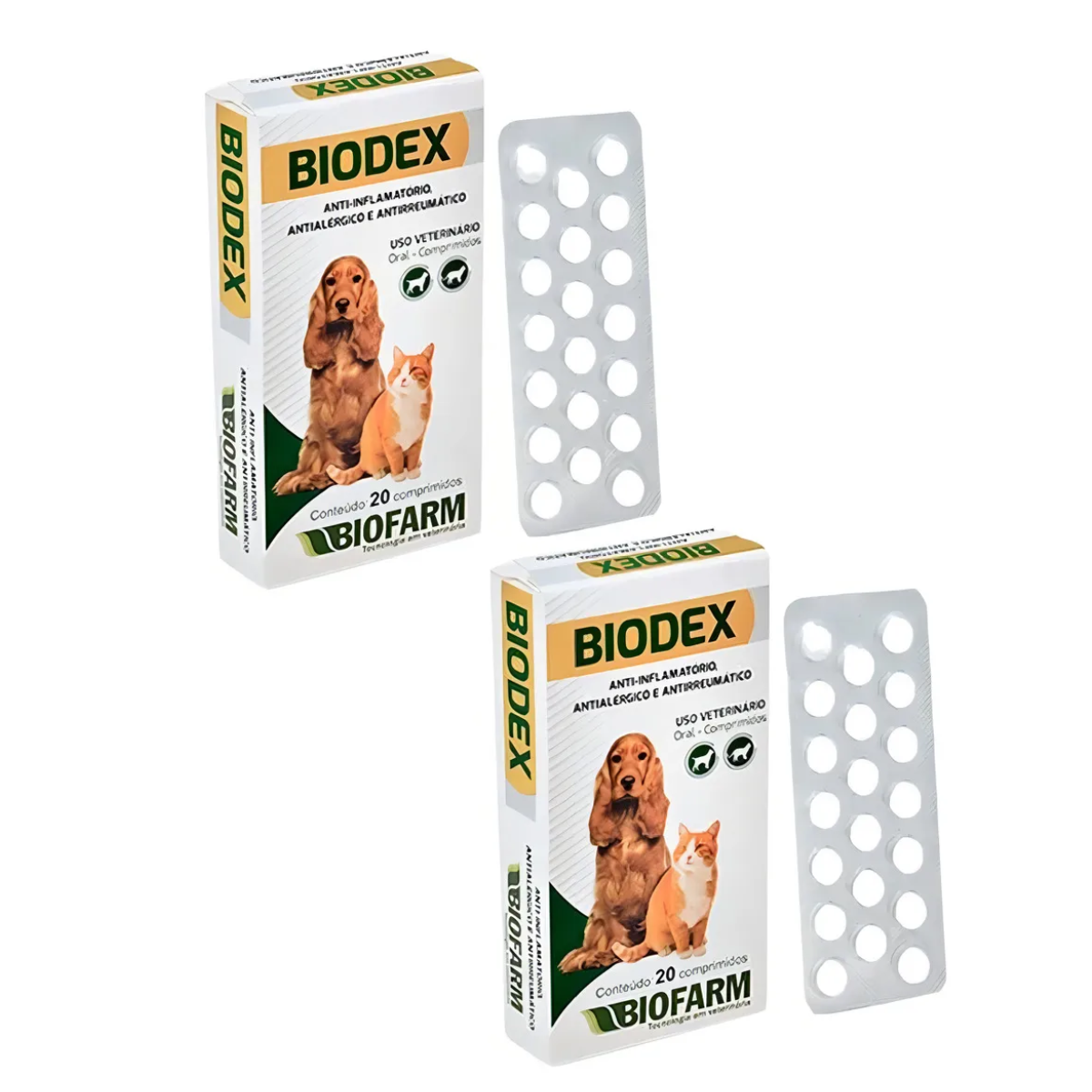 KIT C/2 BIODEX COMPRIMIDOS