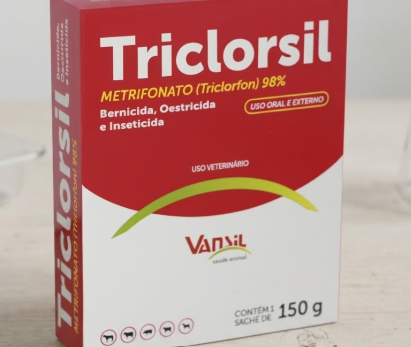 Triclorsil 150g, Antiparasitário e Inseticida Veterinário à Base de Triclorfon