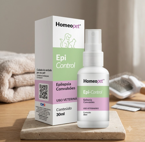 Epi Control Homeopet 30ml - Cães e Gatos - Coadjuvante no Controle da Epilepsia