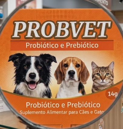 Probvet Vetbras 14g - Cães e Gatos - Probiótico, Prebiótico e Complexo B