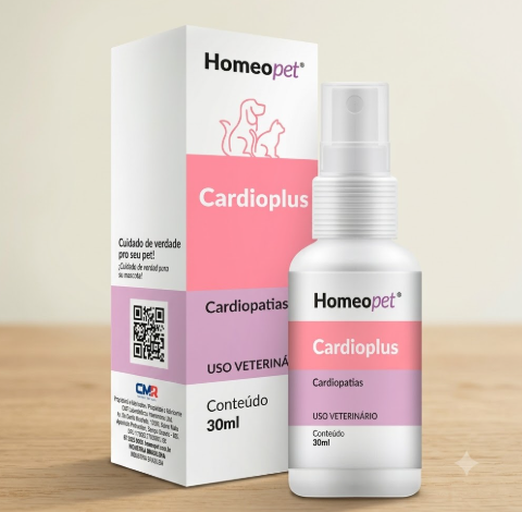 Cardioplus Homeopet 30ml - Cães e Gatos - Coadjuvante em Cardiopatias Agudas e Crônicas