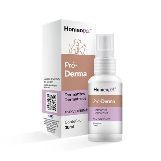 Pró-Derma Homeopet 30ml - Cães e Gatos - Dermatites, Dermatoses e Dermatomicoses