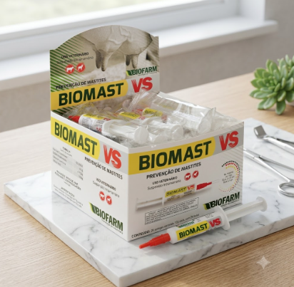 Biomast VS Biofarm 24x10ml - Bovinos e Caprinos - Tratamento de Mastite no Período de Secagem