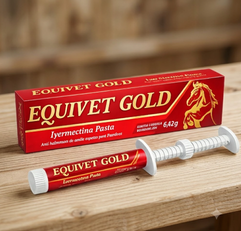Equivet Gold 6,42g Vetbras - Equinos - Antihelmíntico de Amplo Espectro à Base de Ivermectina