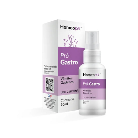Pró-Gastro Homeopet 30ml - Cães e Gatos - Vômitos, Gastrite e Úlcera Gástrica