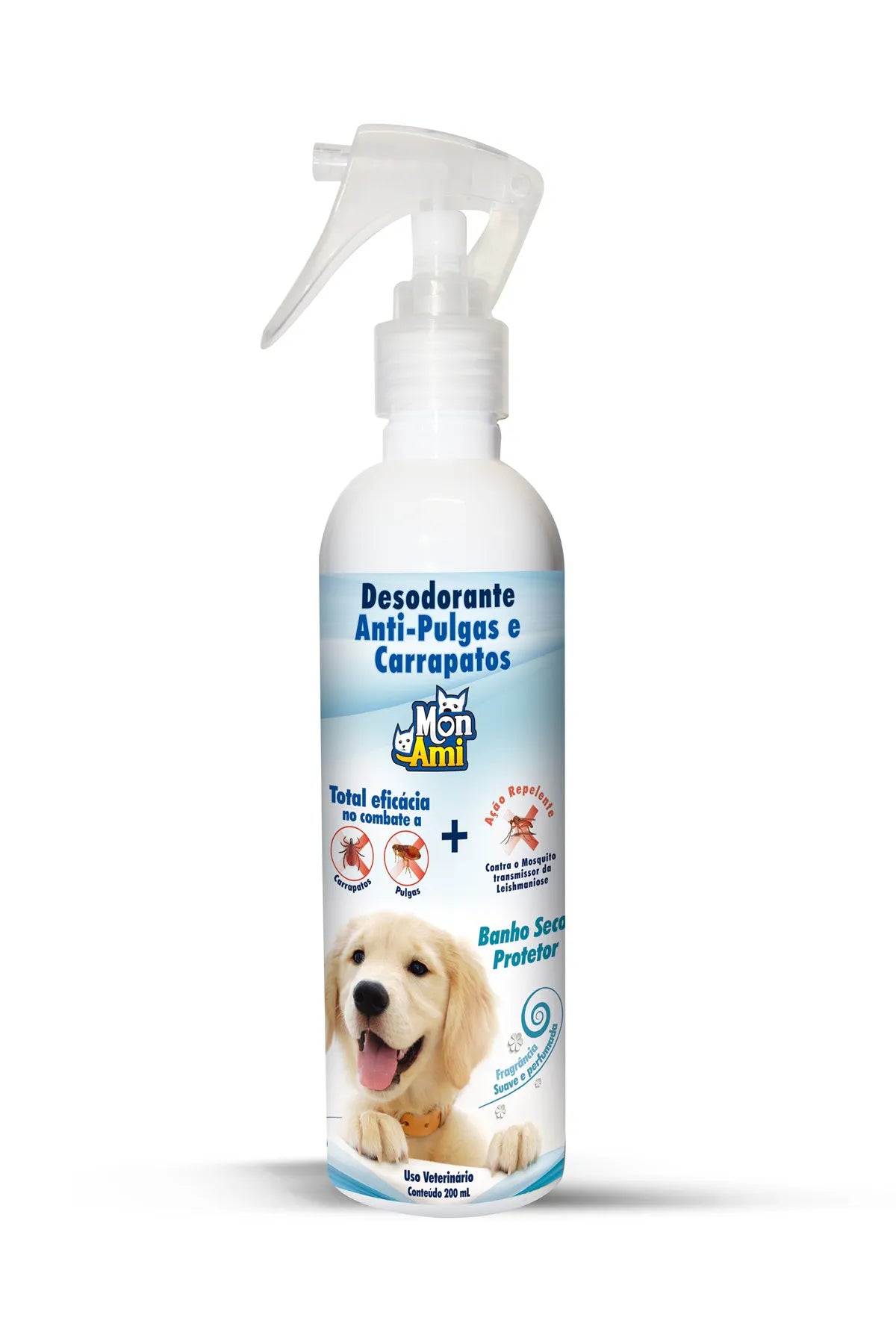 DESODORANTE ANTI PULGA E CARRAPATOS MON AMI-200ML