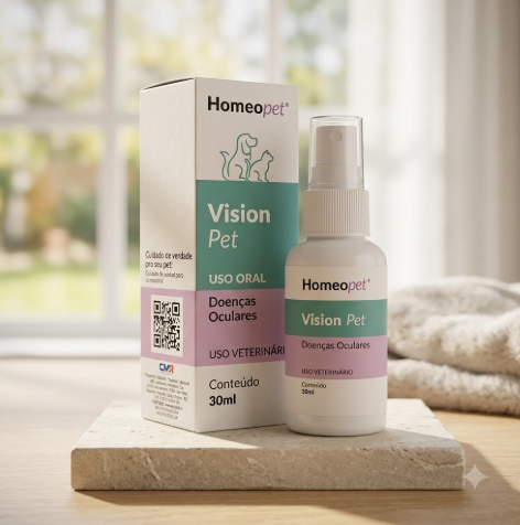 Vision Pet Homeopet 30ml - Cães e Gatos - Doenças Oculares e Catarata