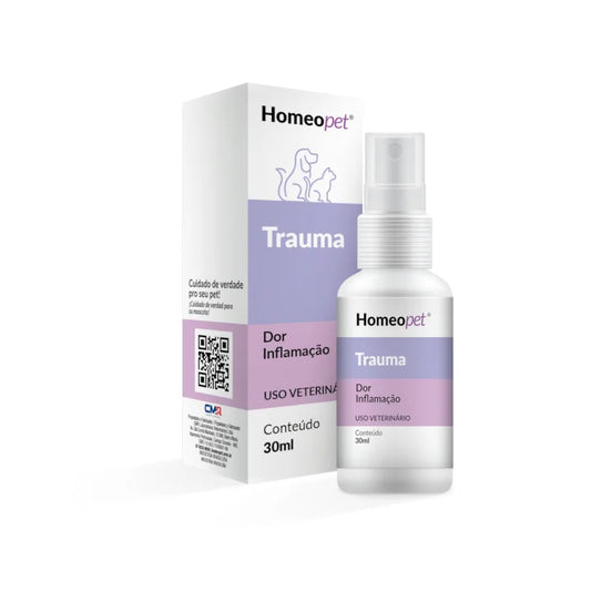 Trauma Homeopet 30ml - Cães e Gatos - Recuperação Pós-Trauma e Pós-Cirúrgica