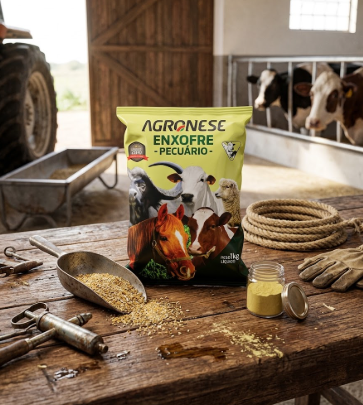 Enxofre Pecuário 1kg - Suplemento Mineral para Bovinos, Bubalinos, Caprinos, Ovinos e Equinos