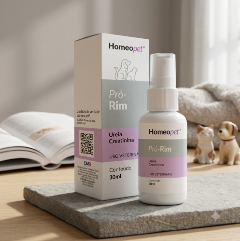 Pró-Rim Homeopet 30ml - Cães e Gatos - Nefrite, Nefrose e Insuficiência Renal