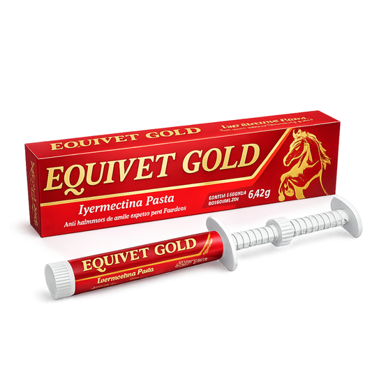 Equivet Gold 6,42g Vetbras - Equinos - Antihelmíntico de Amplo Espectro à Base de Ivermectina
