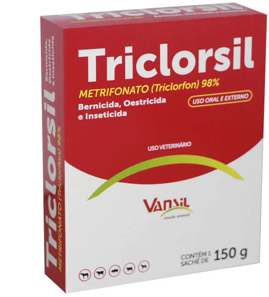 Triclorsil 150g, Antiparasitário e Inseticida Veterinário à Base de Triclorfon