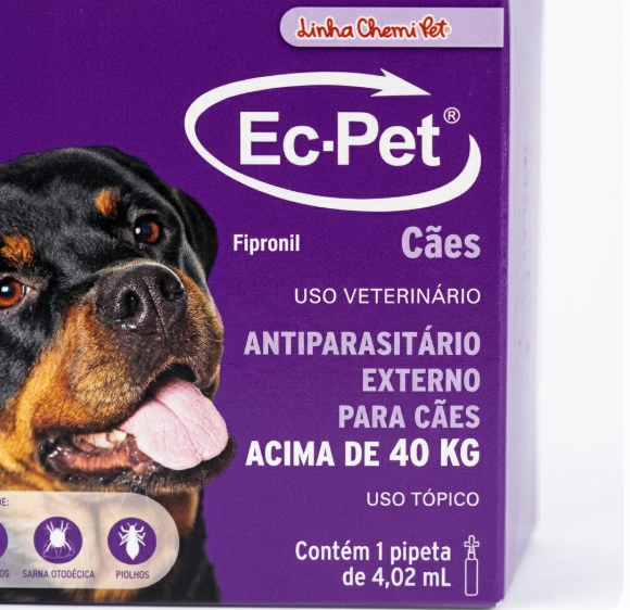 Ec-Pet 4,02ml - Antiparasitário Externo acima de 40kg