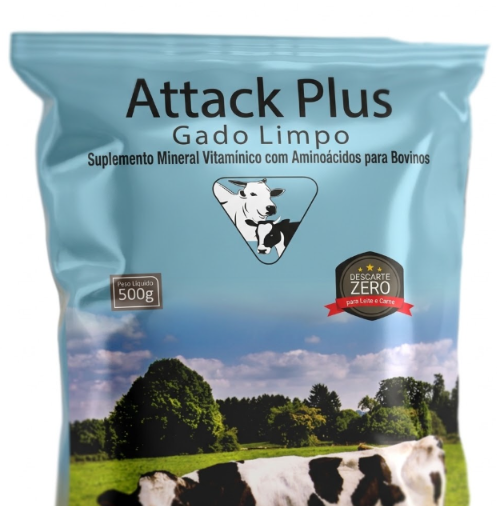 Attack Plus Gado Limpo 500g - Kit com 3 Unidades