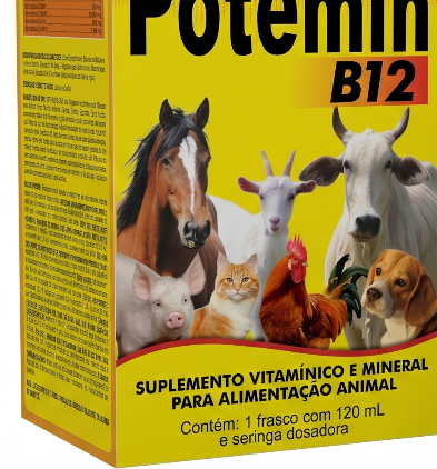Potemin B12 Vetbras 120ml  - Suplemento Vitamínico e Mineral