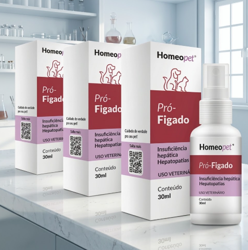 Pró-Fígado Homeopet 30ml - Kit com 3 Unidades