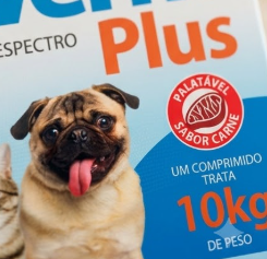 Natu Verm Plus Vetbras - Cães e gatos até 10kg - 4 Comprimidos, Vermífugo e Giardicida