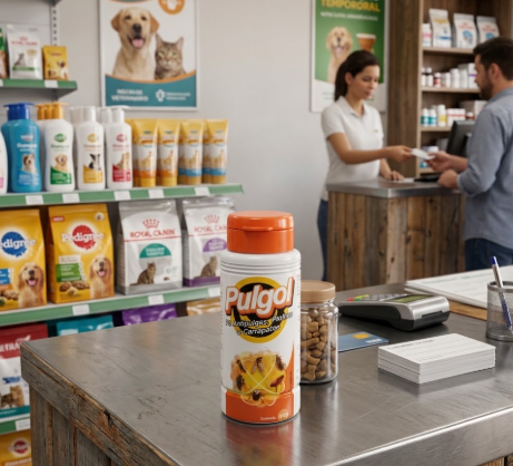 Talco Pulgol 100g - Antipulgas, Piolhos e Carrapatos para Cães, Gatos e Aves