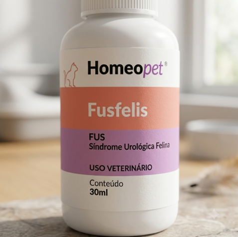 Fusfelis Homeopet 30ml - Gatos - Síndrome Urinária Felina (FUS) e Urolitíase