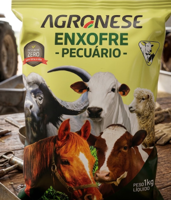 Enxofre Pecuário 1kg - Suplemento Mineral para Bovinos, Bubalinos, Caprinos, Ovinos e Equinos