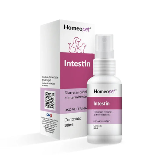 Intestin Homeopet 30ml - Cães e Gatos - Diarreia Aguda e Crônica, Disbiose e Constipação