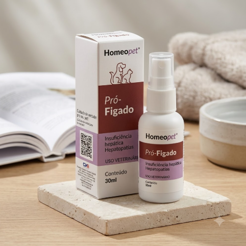 Pró-Fígado Homeopet 30ml - Cães e Gatos - Insuficiência Hepática e Hepatopatias