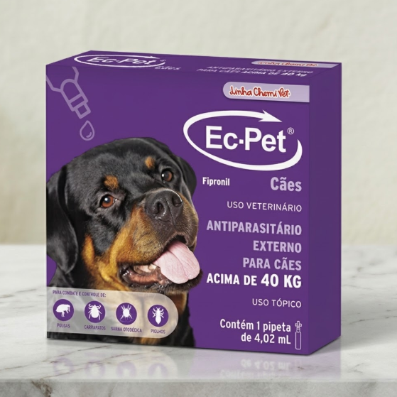 Ec-Pet 4,02ml - Antiparasitário Externo acima de 40kg