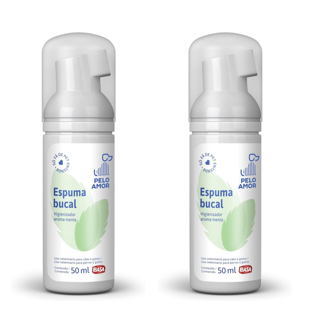 ESPUMA BUCAL IBASA 50 ML - KIT C/ 02 UNIDADES