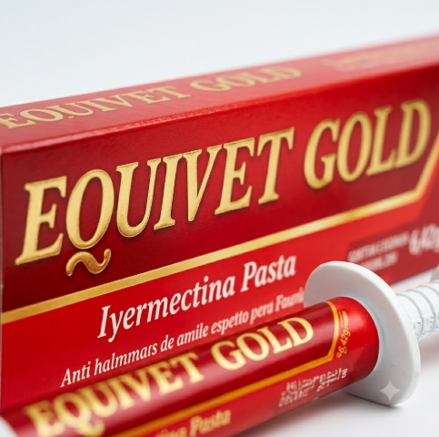 Equivet Gold 6,42g Vetbras - Equinos - Antihelmíntico de Amplo Espectro à Base de Ivermectina
