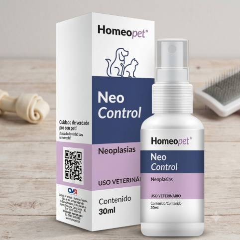 Neo Control Homeopet 30ml - Cães e Gatos - Auxiliar no Tratamento de Tumores