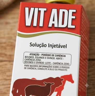 ADE Calbos 200ml - Suplemento Vitamínico Injetável para Bovinos, Equinos, Ovinos, Caprinos e Suínos