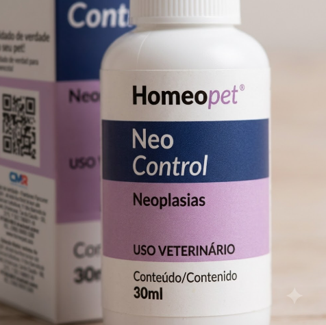 Neo Control Homeopet 30ml - Cães e Gatos - Auxiliar no Tratamento de Tumores